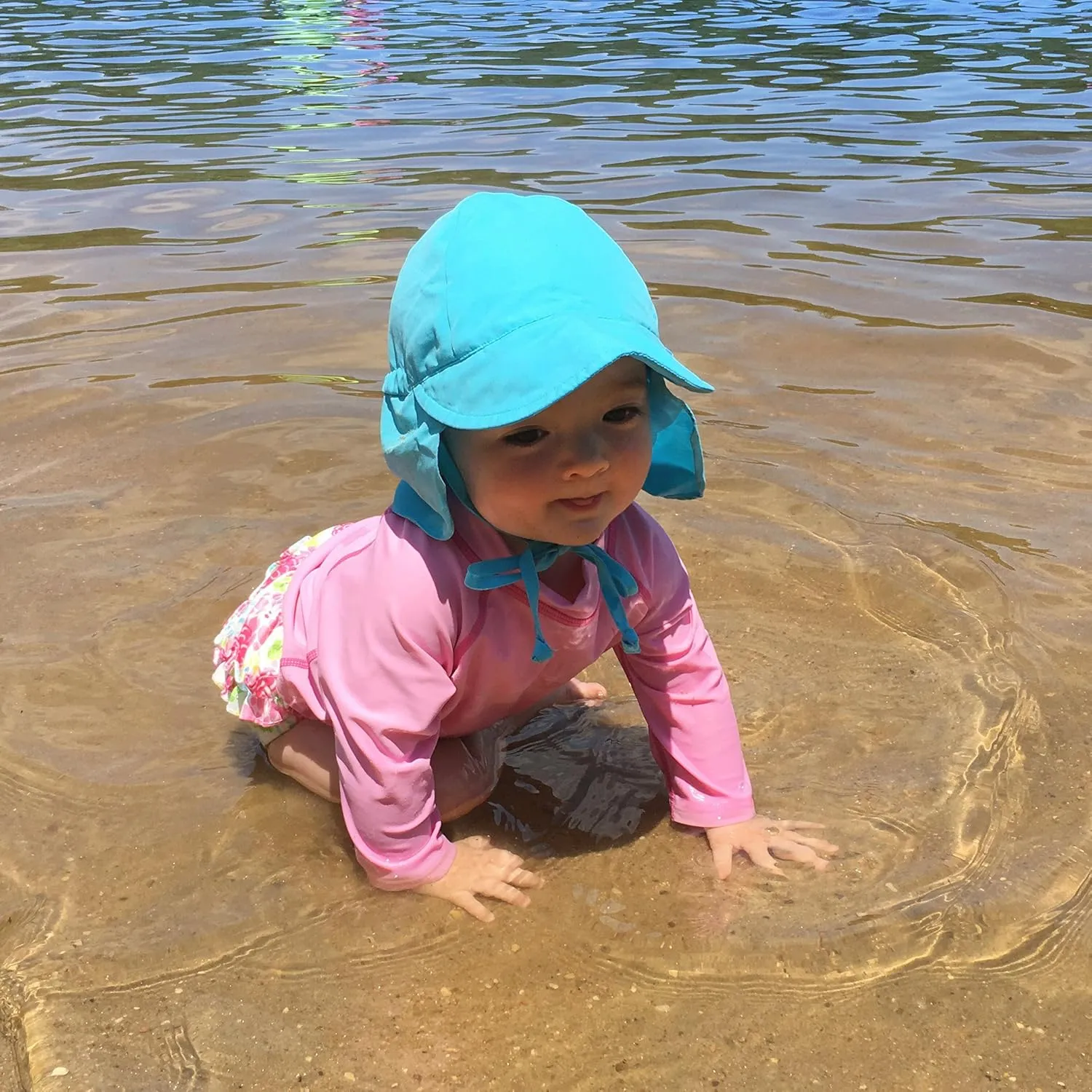 green sprouts Baby Flap Sun Protection Swim Hat