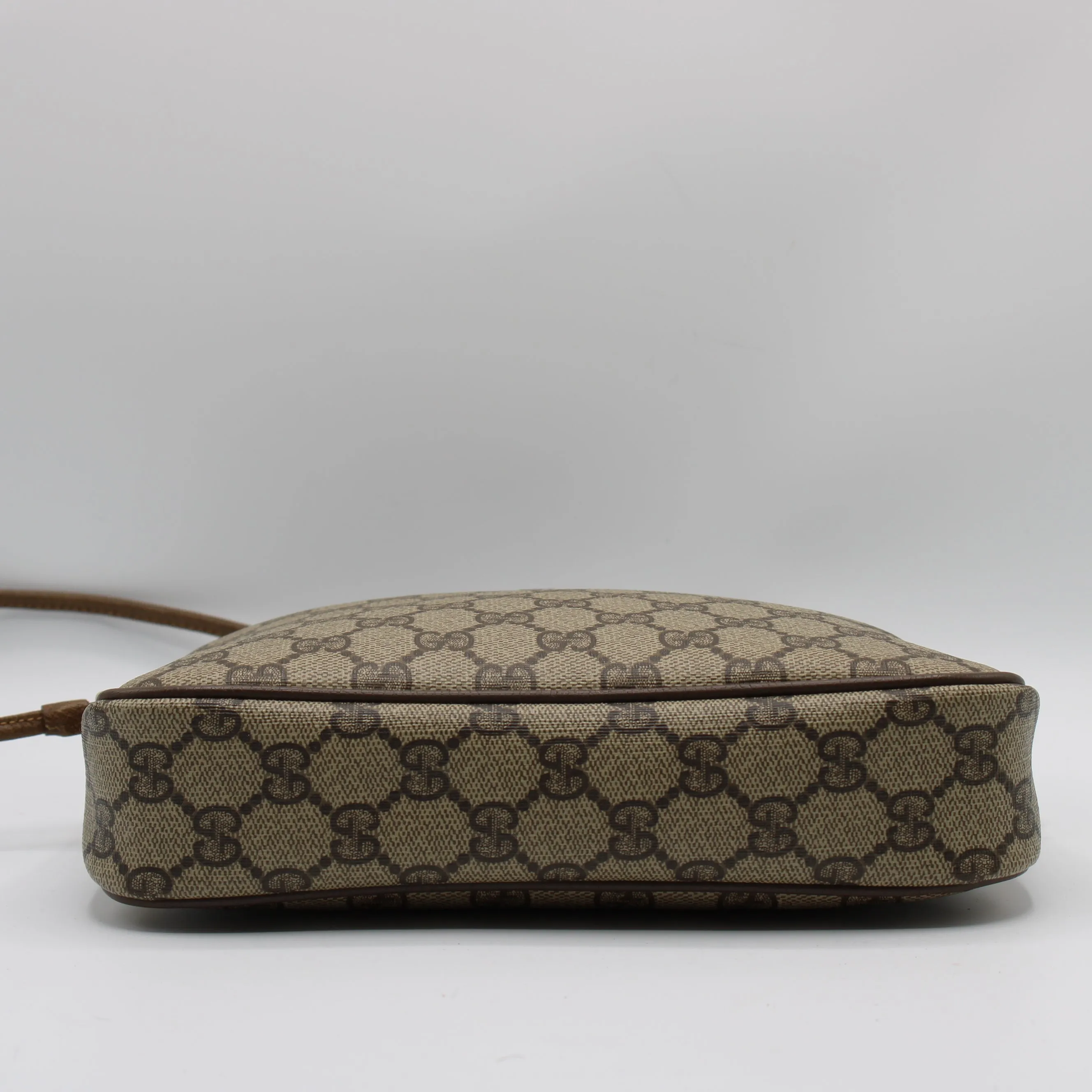 Gucci Brown GG Canvas and Leather Crossbody Bag