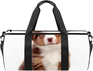 Gym Bags for Men,Travel Duffel Bags for Women,Australian Shepherd Dog,Workout Bag