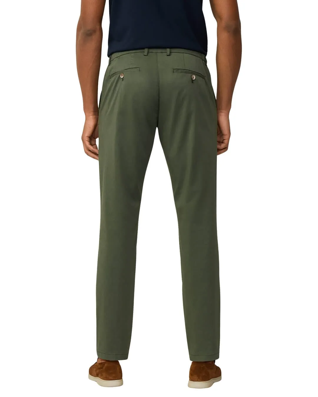 Hackett Thyme Green Drawcord Commuter Trousers