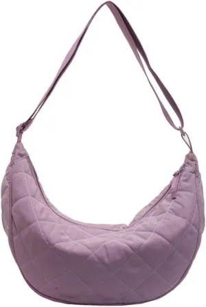 Hand Bags for Women 2024 Puffer Tote Bag Dumpling Bag Crescent Bag Nylon Crossbody Bags for Women Quilted Bag Commuter Tote