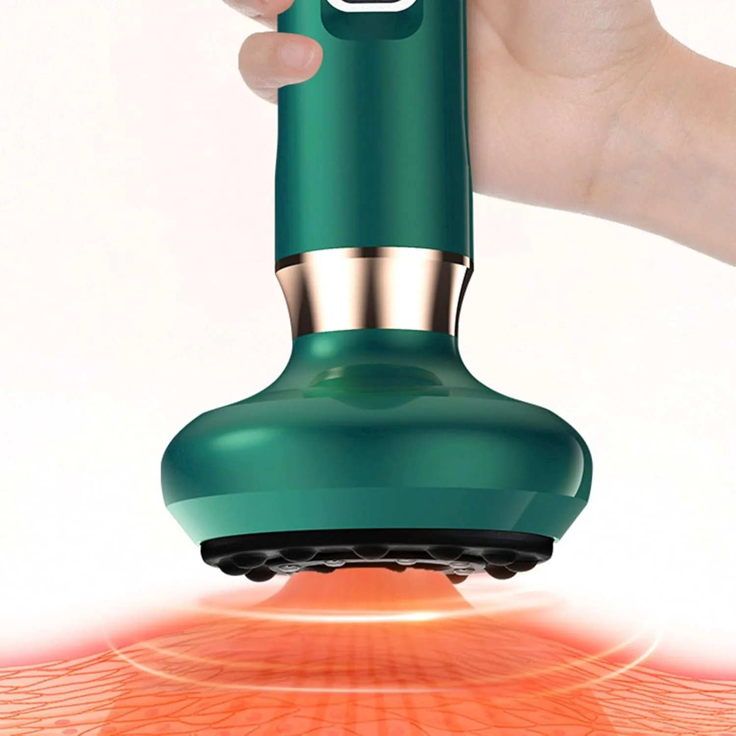Handheld Cellulite Remover 2025 12 Speed Cellulite Massager Steel Beads Heating Body Shaping for Legs Arms Back Rechargeable (A, One Size)