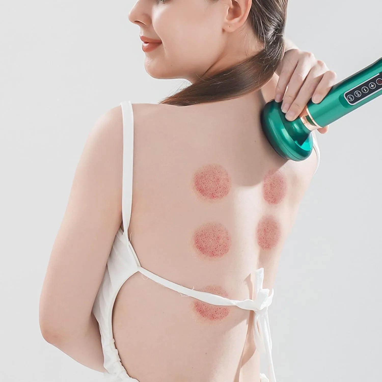 Handheld Cellulite Remover 2025 12 Speed Cellulite Massager Steel Beads Heating Body Shaping for Legs Arms Back Rechargeable (A, One Size)