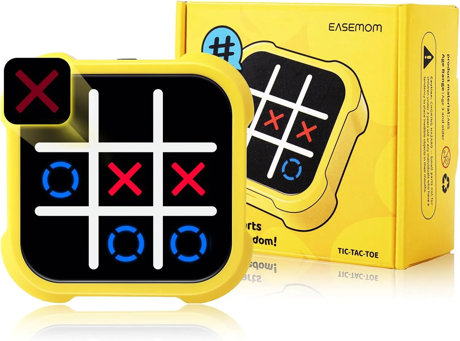 Handheld Electric Puzzle Game Console - Tic Tac Toe Game Educational Road Trip Activities for Kids - Board Games, Juegos para Niños - Ideal Birthday for Kids and Adults