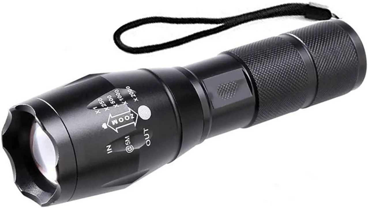 Handheld Flashlights, Flashlight Q5 Mini Torch Lanterna Tactical Flashlight Zoomable Waterproof Protable Outdoor Camping Bike Light