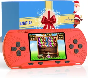 Handheld Games for Kids, Handheld Game Console Built-in 258 Video Games, 3" HD Screen, Portable Video Game Console, Christmas Gaming Console, for Kids, Electronic Toys Ages 4-12