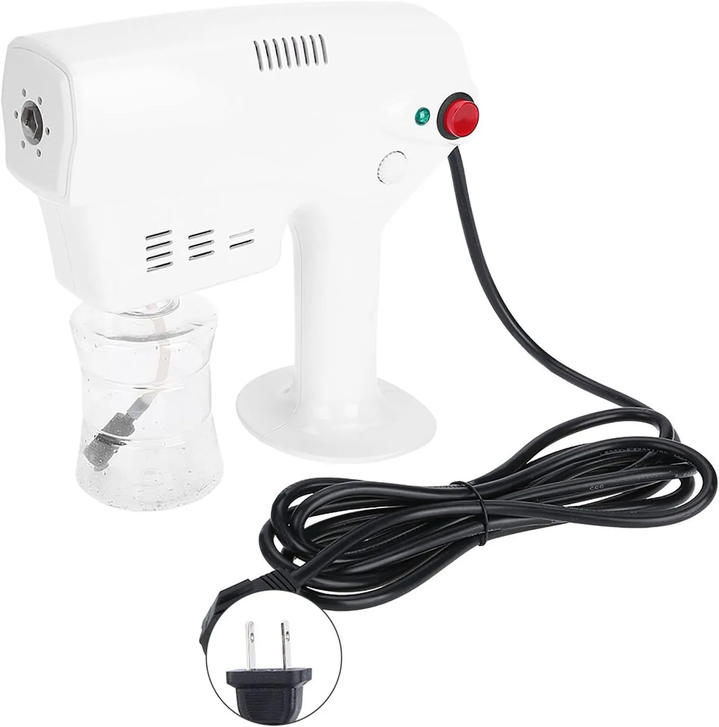 Handheld Hair Steamer, Multifunctional Durable Nano Hair Hydrating Hand-held Steam Gun, Steam Gun Suitable for Professional Hair Salons or at Home (US)