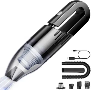 Handheld Vacuum Cleaner Cordless, Mini Portable Car Hand Vacuum Cleaner, Powerful Suction Hand Vac, Rechargeable Lightweight Handheld Vacuum for Home, Car, and Keyboard - USB Charging