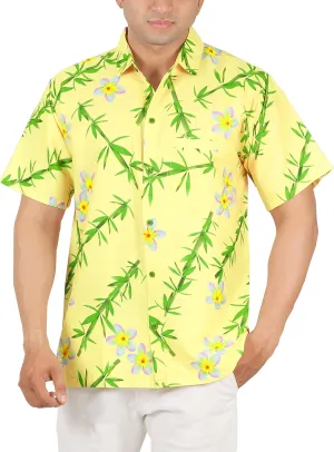 HAPPY BAY Men's Hawaiian Shirt Summer Caribbean