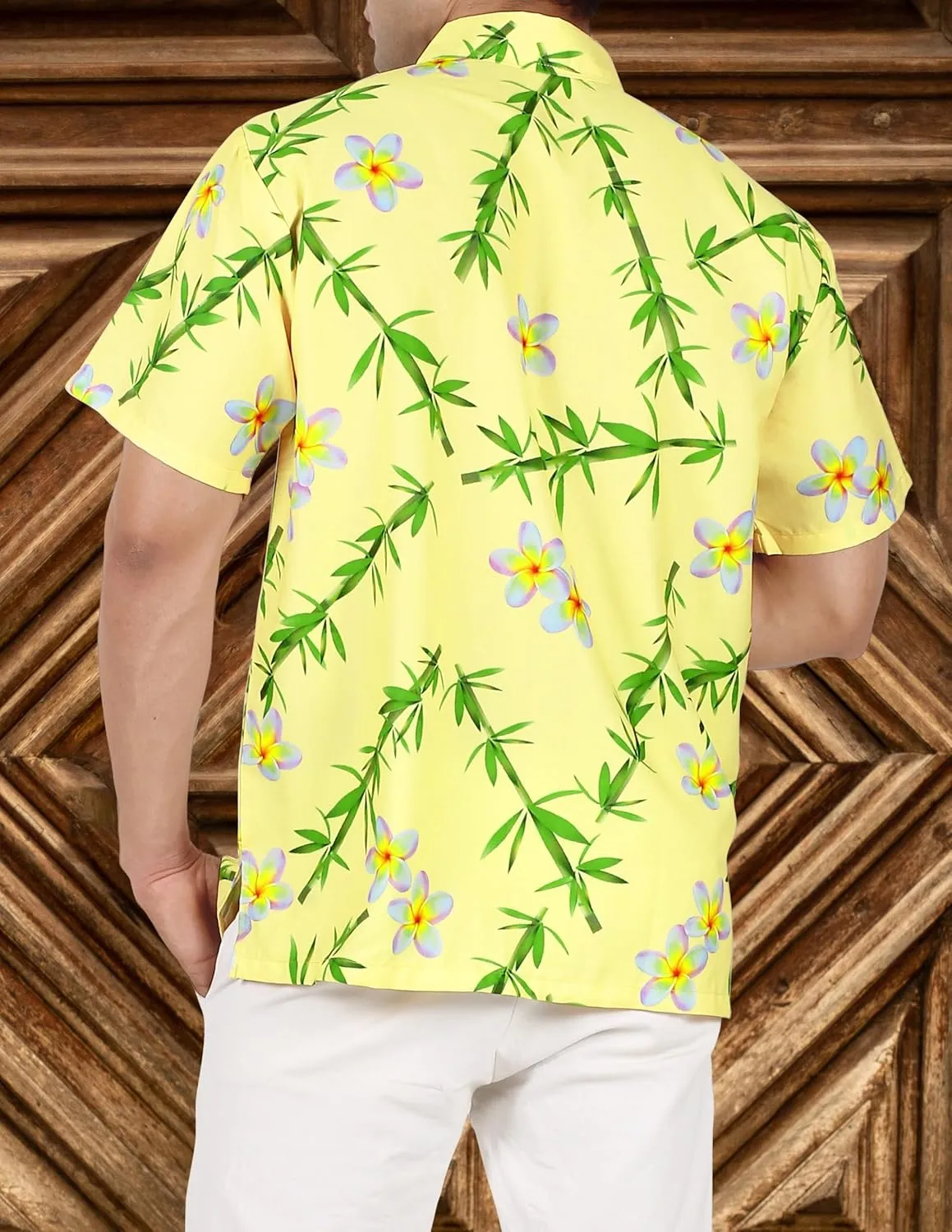 HAPPY BAY Men's Hawaiian Shirt Summer Caribbean