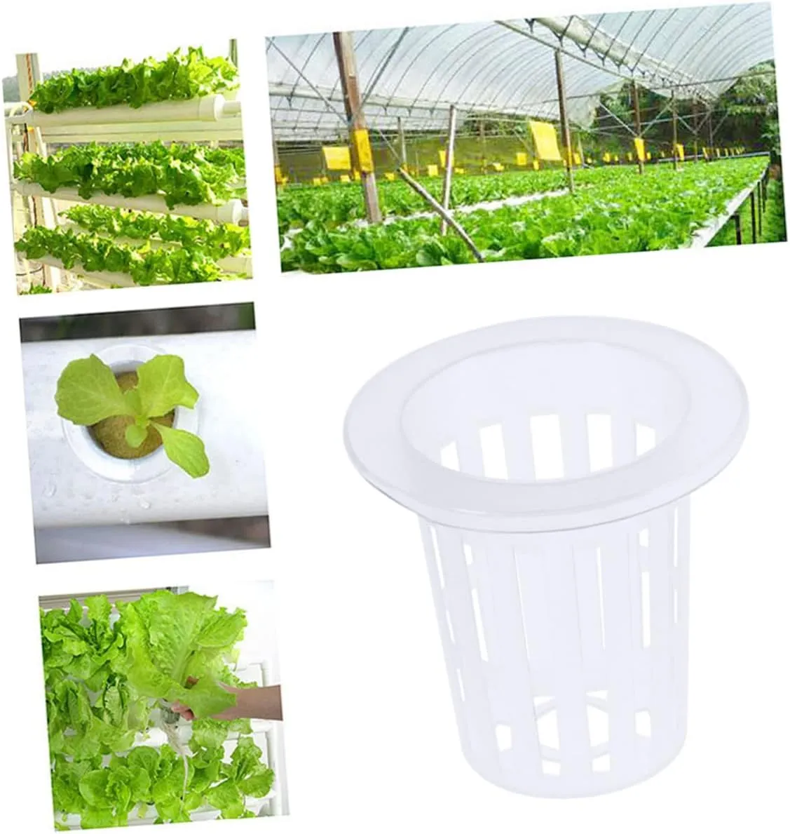 Happyyami 3sets Efficient Root Development Net Pots Hydroponics Plant Cups Soilless Culture Baskets Small Diameter Bottom Wide Lip 10pcs*3