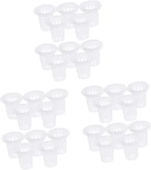 Happyyami 3sets Efficient Root Development Net Pots Hydroponics Plant Cups Soilless Culture Baskets Small Diameter Bottom Wide Lip 10pcs*3