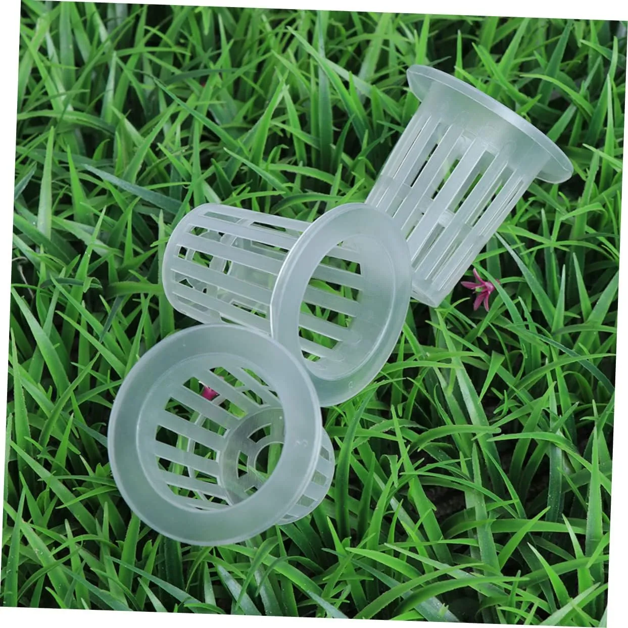 Happyyami 3sets Efficient Root Development Net Pots Hydroponics Plant Cups Soilless Culture Baskets Small Diameter Bottom Wide Lip 10pcs*3