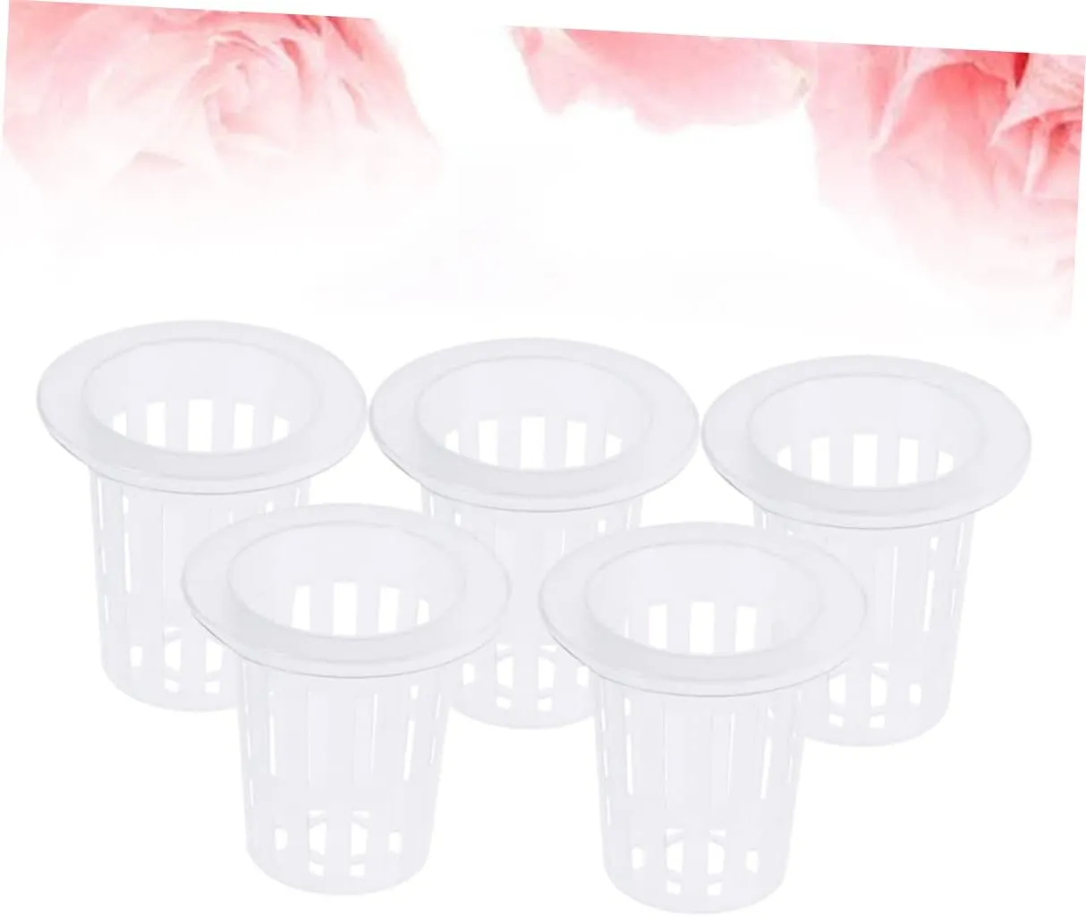 Happyyami 3sets Efficient Root Development Net Pots Hydroponics Plant Cups Soilless Culture Baskets Small Diameter Bottom Wide Lip 10pcs*3