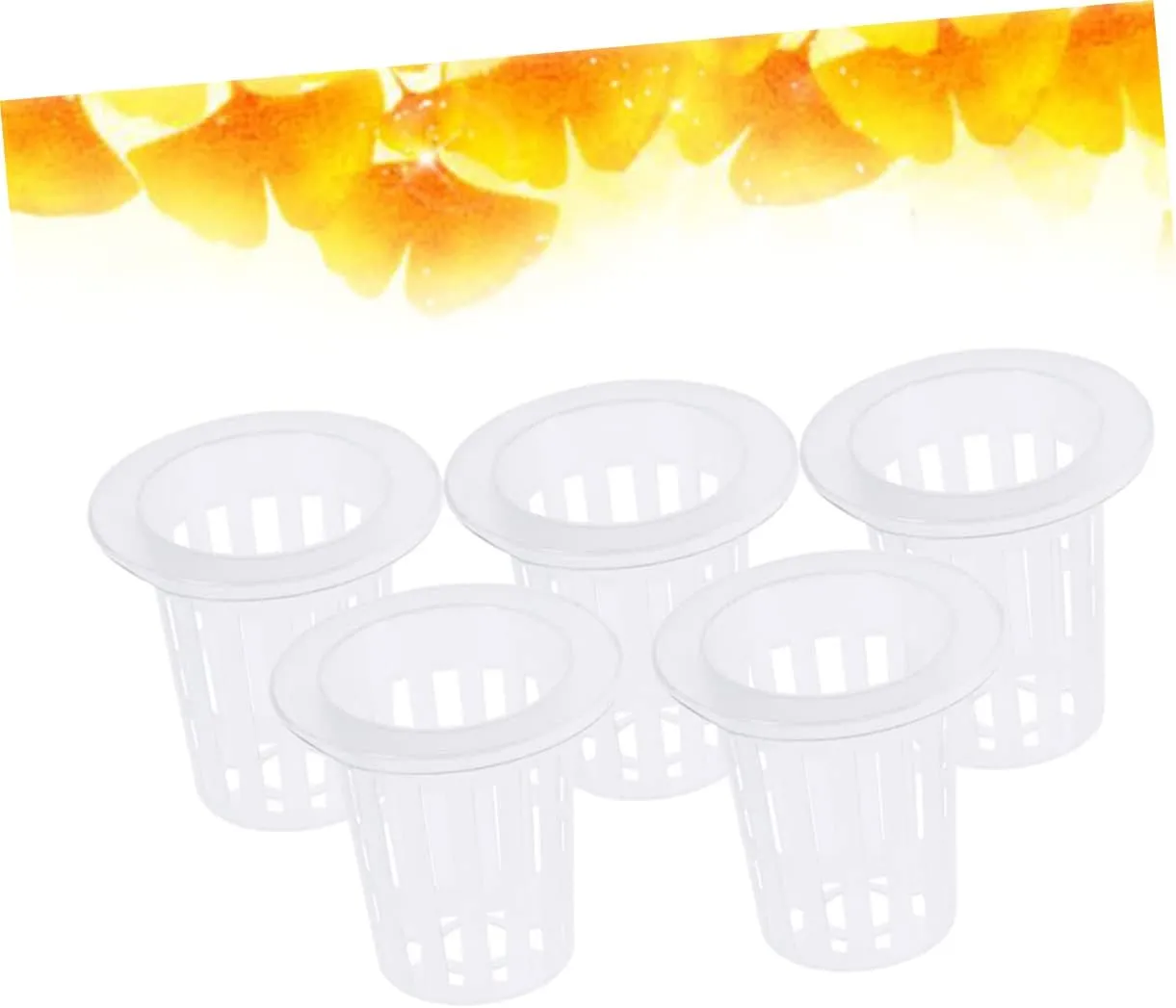 Happyyami 3sets Efficient Root Development Net Pots Hydroponics Plant Cups Soilless Culture Baskets Small Diameter Bottom Wide Lip 10pcs*3