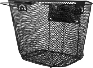 Happyyami Multi Use Bike Vegetable Basket Heavy Duty Portable Storage Holder Easy Installation for Cycling Detachable Front Basket for Bikes and Students