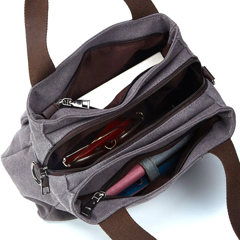 High Capacity Multi-Pocket Crossbody Handbag