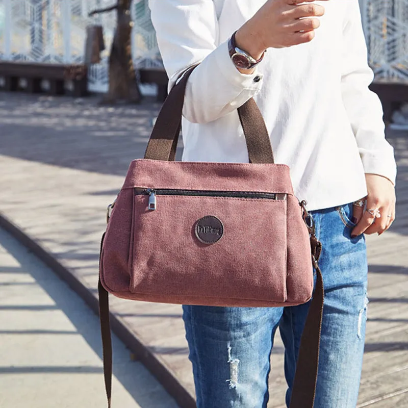 High Capacity Multi-Pocket Crossbody Handbag