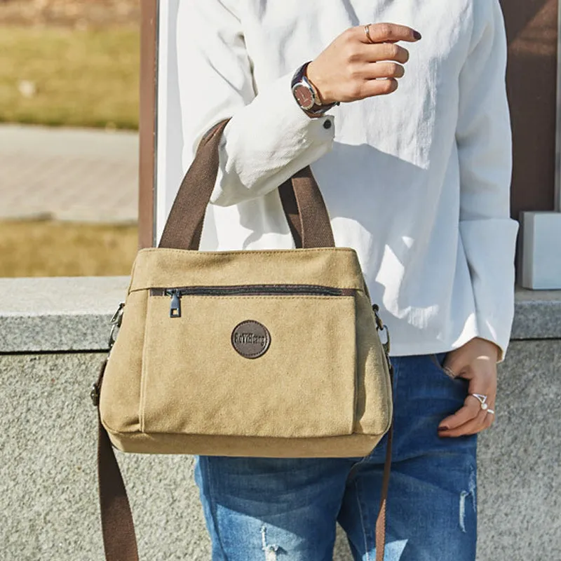 High Capacity Multi-Pocket Crossbody Handbag