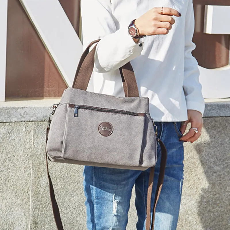 High Capacity Multi-Pocket Crossbody Handbag