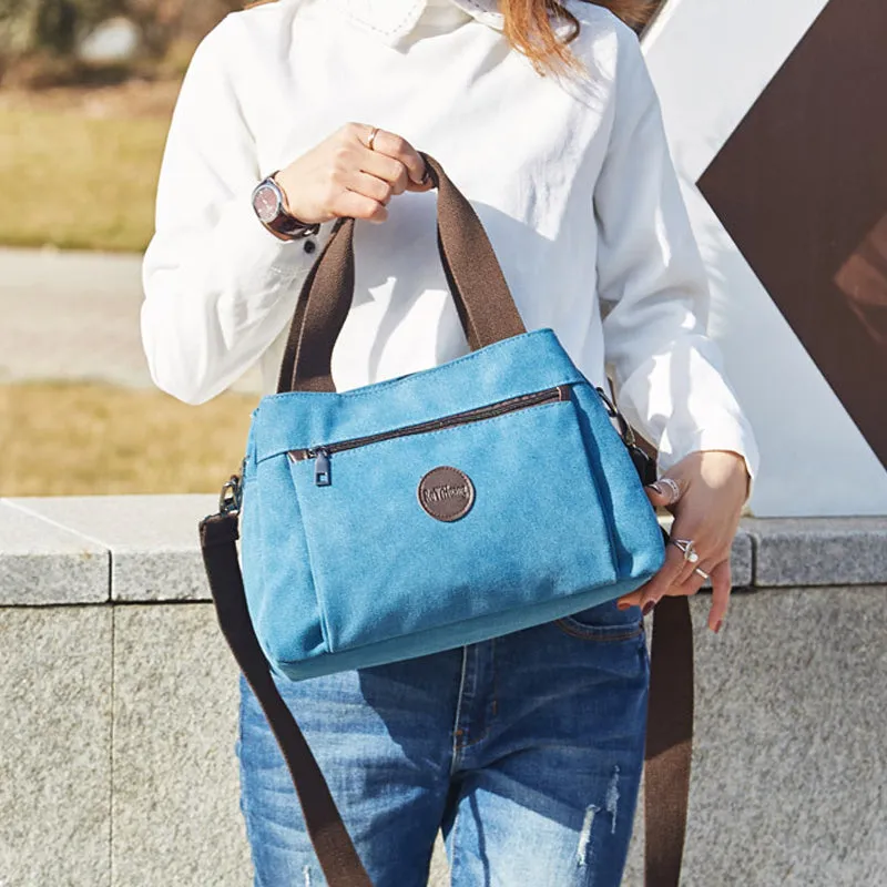 High Capacity Multi-Pocket Crossbody Handbag