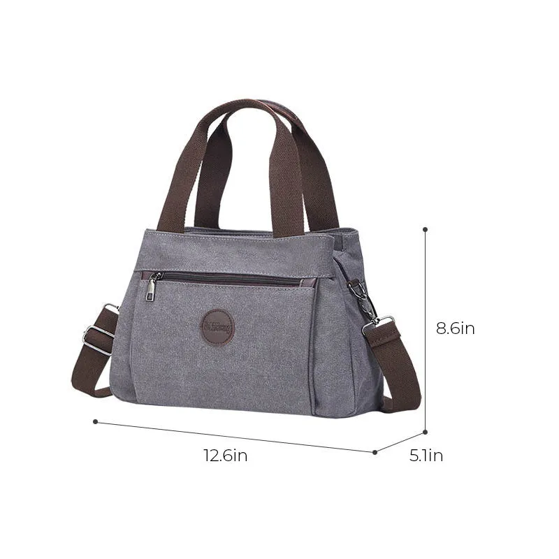 High Capacity Multi-Pocket Crossbody Handbag