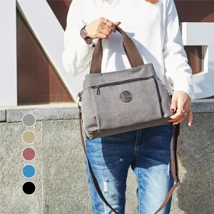 High Capacity Multi-Pocket Crossbody Handbag