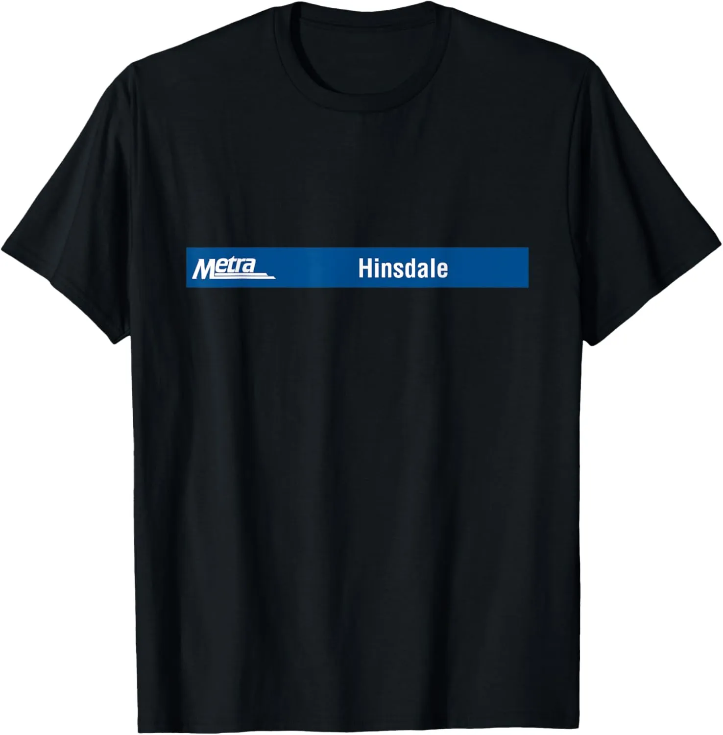 Hinsdale (BNSF) Metra Sign T-Shirt