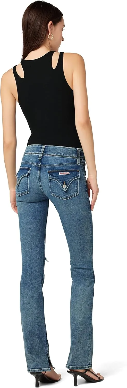 HUDSON Women's Beth Baby Bootcut Jean with Back Flap Pockets