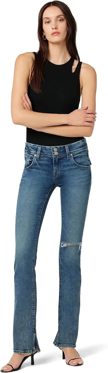 HUDSON Women's Beth Baby Bootcut Jean with Back Flap Pockets