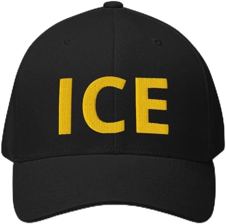 ICE Hat - Embroidered Structured Flex Fit Cap US Immigration Border Hat