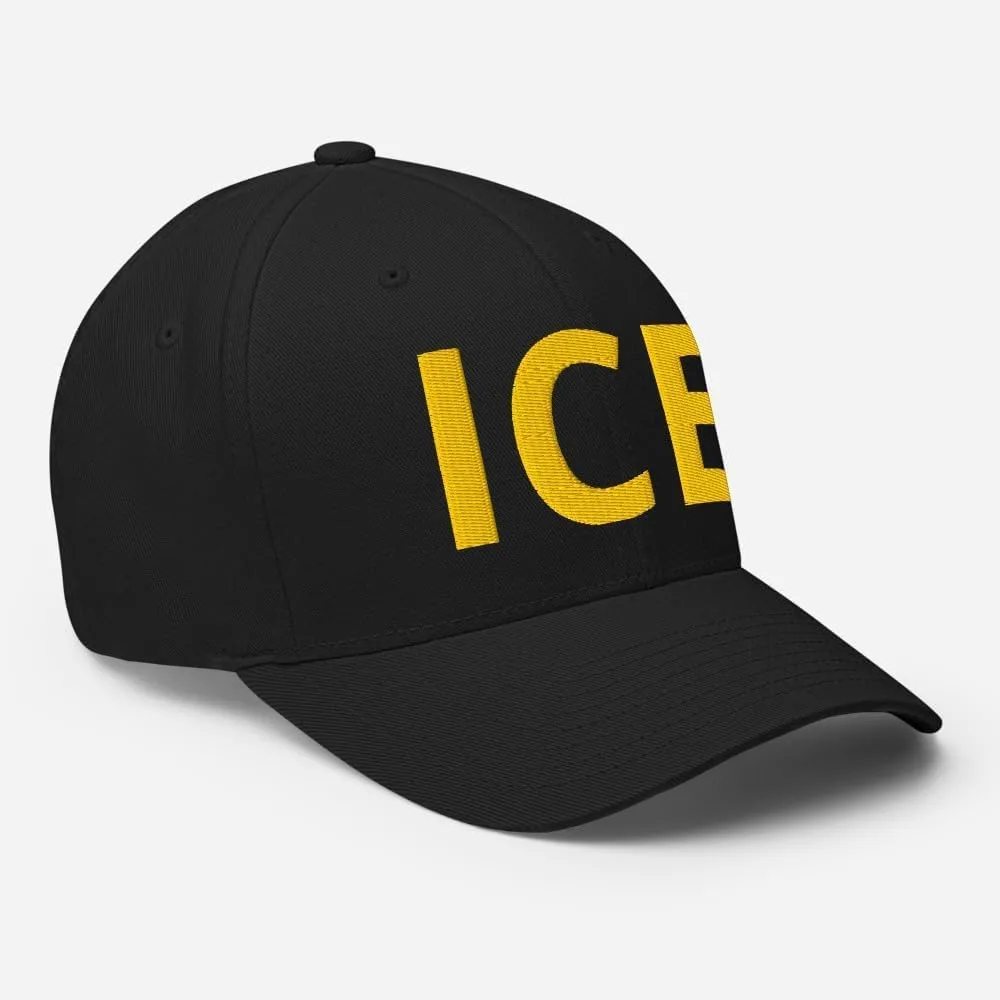 ICE Hat - Embroidered Structured Flex Fit Cap US Immigration Border Hat