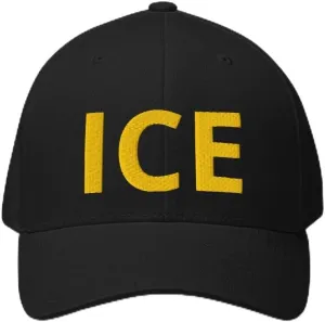 ICE Hat - Embroidered Structured Flex Fit Cap US Immigration Border Hat