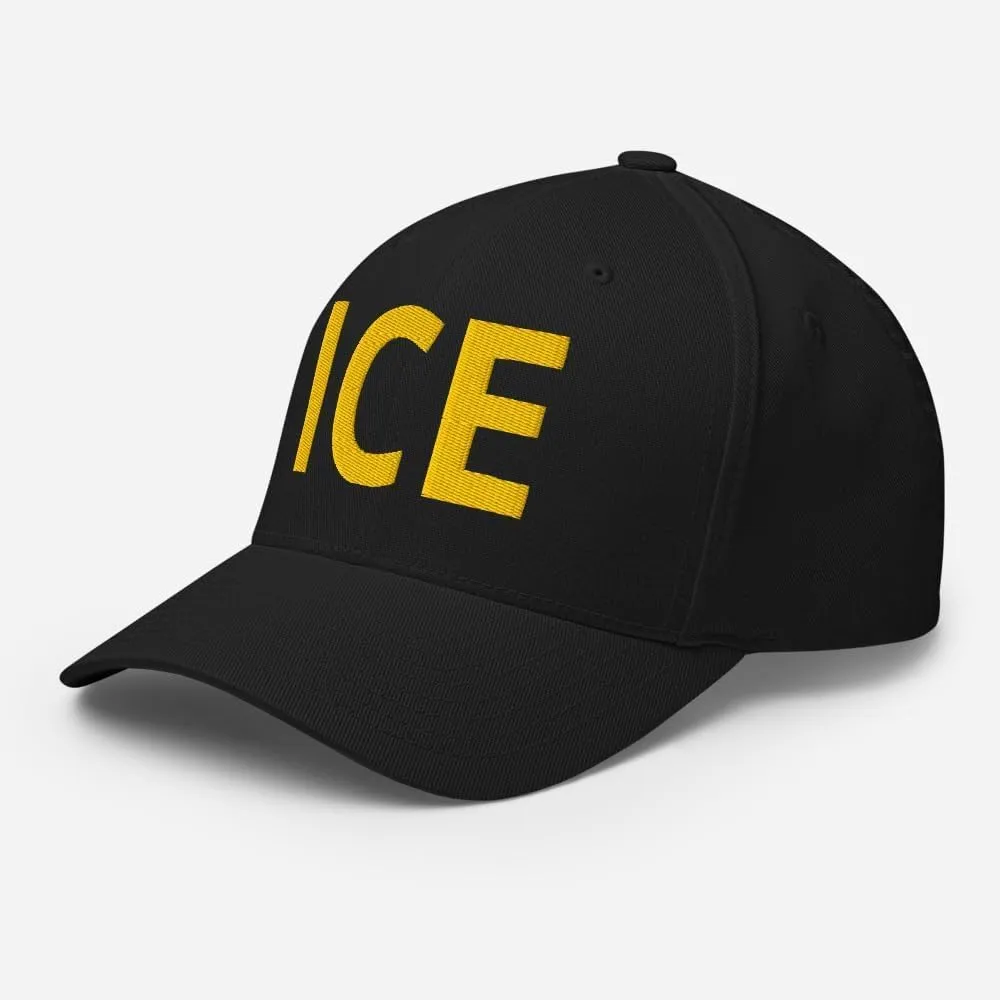 ICE Hat - Embroidered Structured Flex Fit Cap US Immigration Border Hat