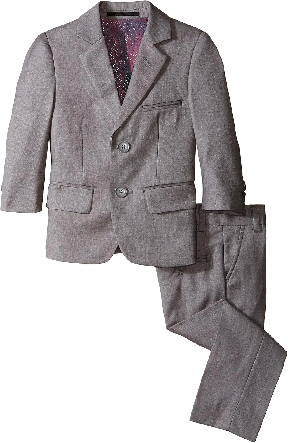 Isaac Mizrahi Little Boys' Slim 2 Piece Cut Wool Blend Suit