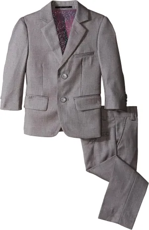 Isaac Mizrahi Little Boys' Slim 2 Piece Cut Wool Blend Suit