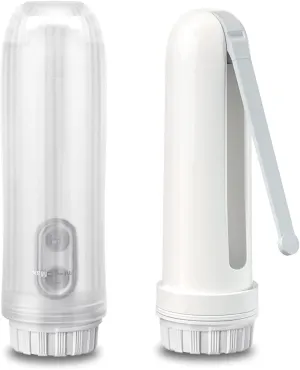 ISENXI Portable Bidet for Travel & Toilet Use - Handheld Bidet with Adjustable Nozzle, Electric Bidet, Reusable & Compact Design - Ideal for Postpartum Care, Baby, Elderly, Camping (White)
