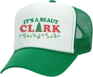 It's a Beaut Clark Foam Trucker Cap Adjustable Mesh Back Hat