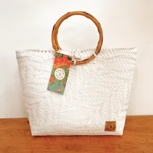 Jackie Tote - Bamboo Handles