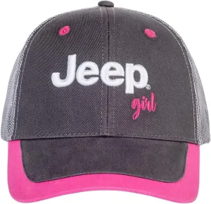 Jeep Girl Trucker Hat, Custom Structured Ball Cap for Women, Officially Licensed