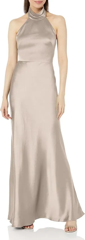 Jenny Yoo Women's Nicole Dress, Latte, 8