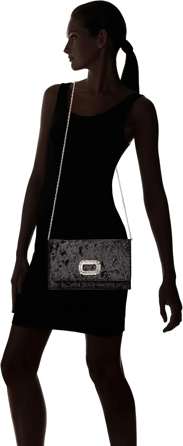 Jessica McClintock Nora Velvet Flap Clutch