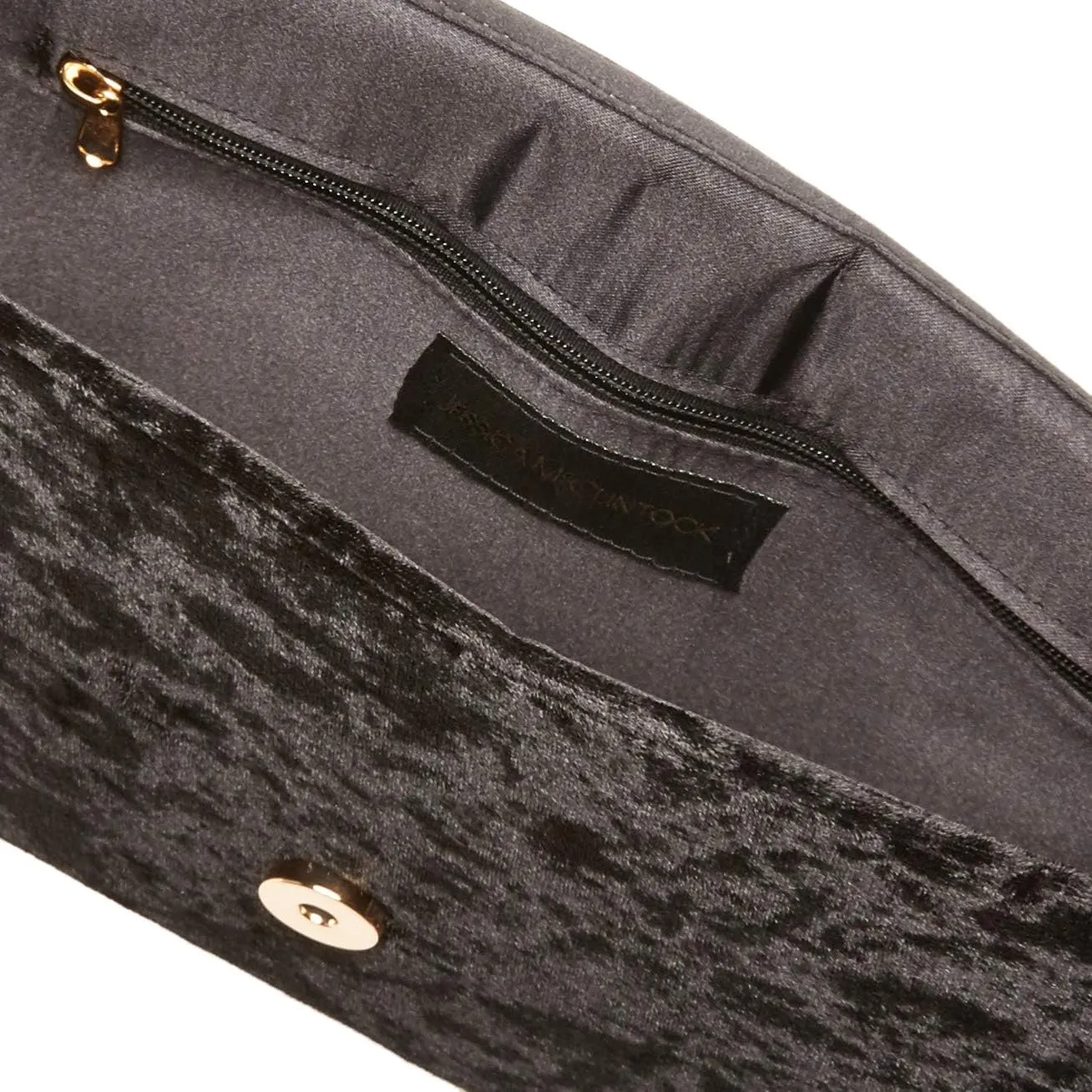 Jessica McClintock Nora Velvet Flap Clutch