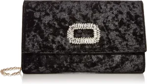Jessica McClintock Nora Velvet Flap Clutch