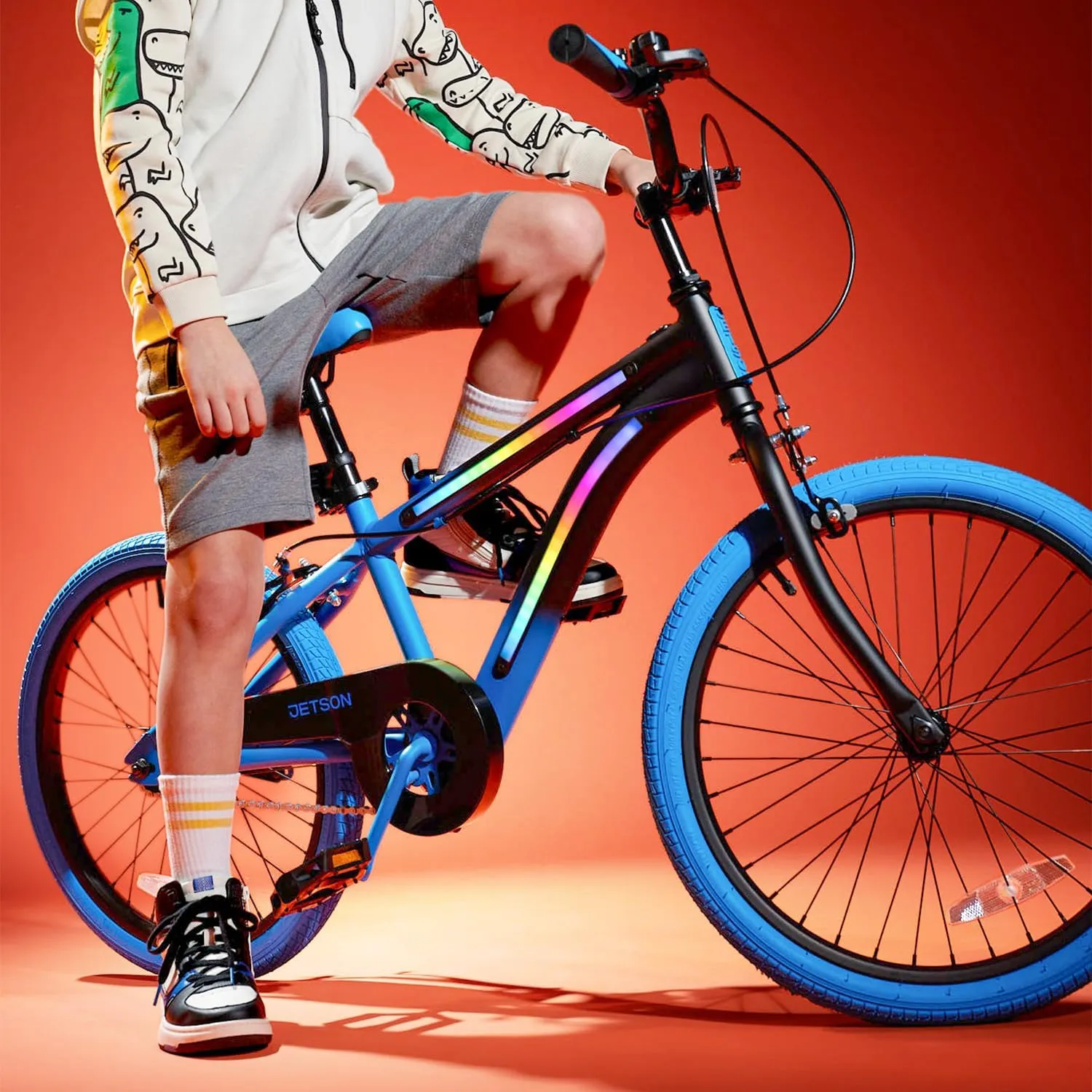 Jetson Light Rider Kids’ Light-up Unisex Bike, LED Light-up Frame, 3 Different Light Modes