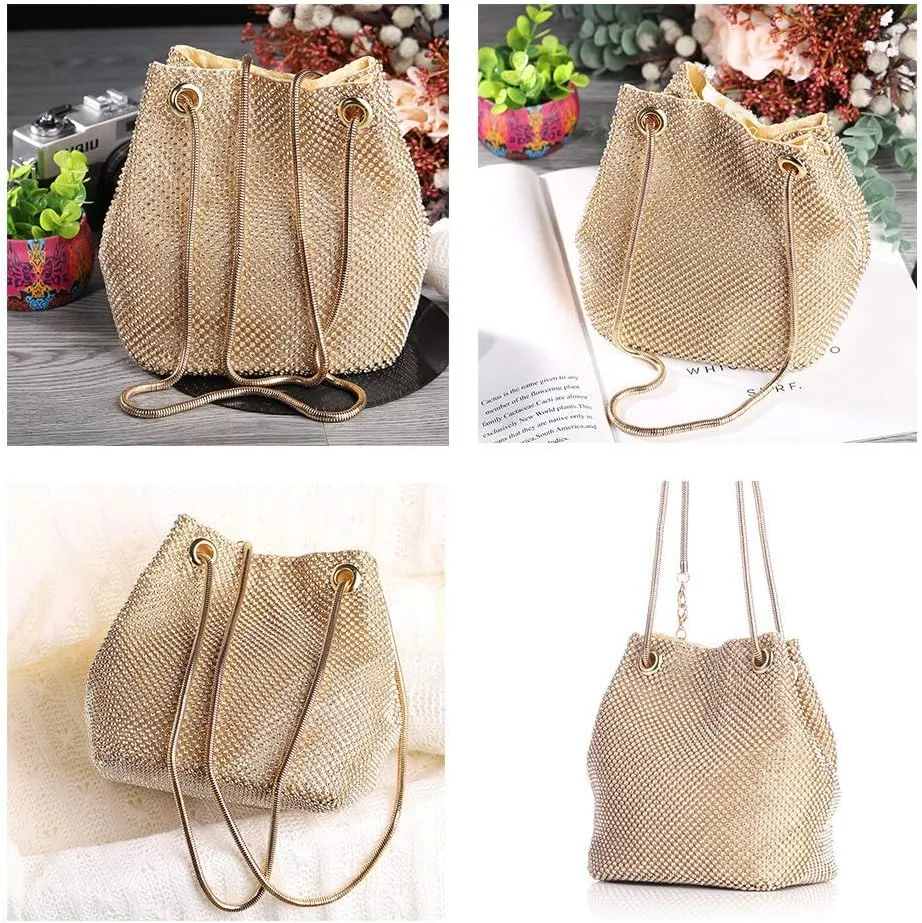 JIAN YA NA Fashion Women Bridesmaid Lady Girl Bride Evening Clutch Bag for Prom Cocktail Party Wedding Engagement