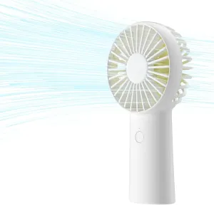 JISULIFE Handheld Fan, 4000mAh Portable Small and Personal USB Rechargeable Pocket [4-16H Working Time] Battery Operated Hand Fan with 3 Speeds for Outdoor/Travel, Summer Gift for Women Men-White