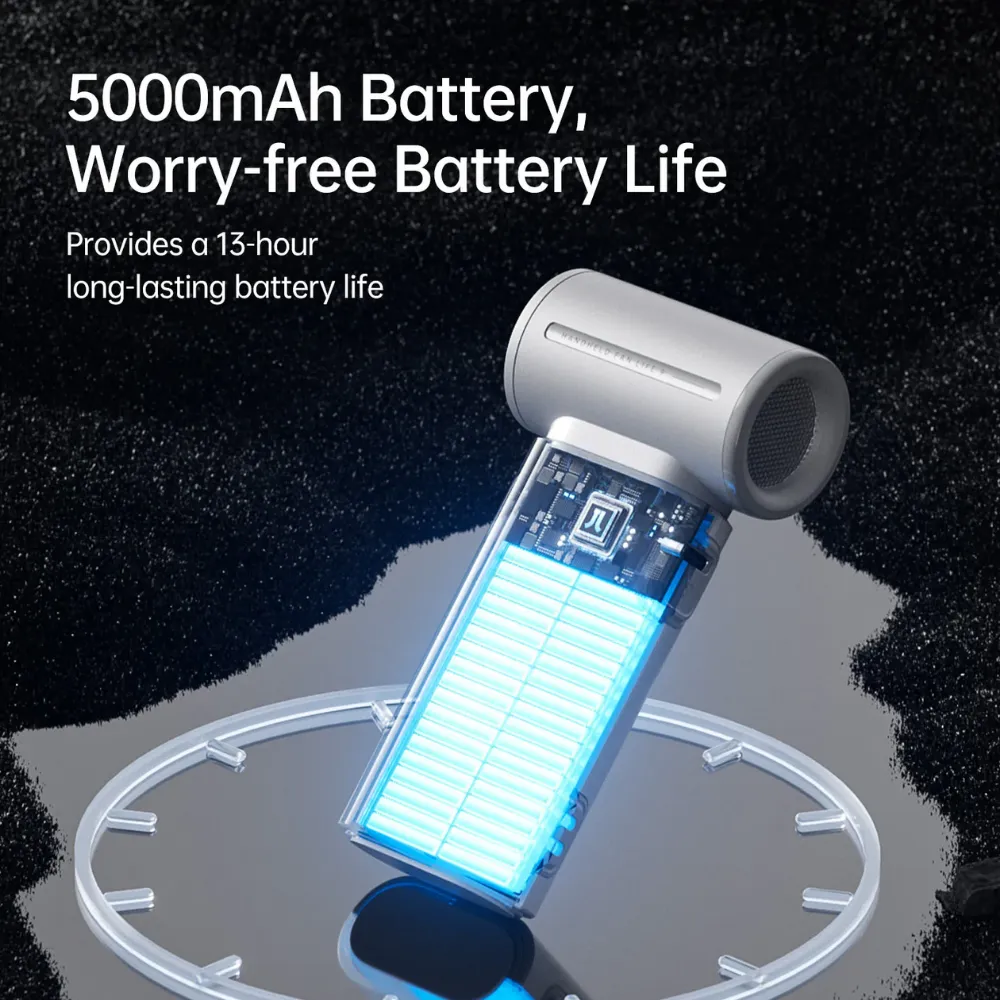 JisuLife - Handheld Fan Life 9 ( 5000mAh ) - Black