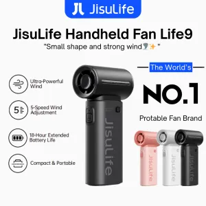 JisuLife - Handheld Fan Life 9 ( 5000mAh ) - Black