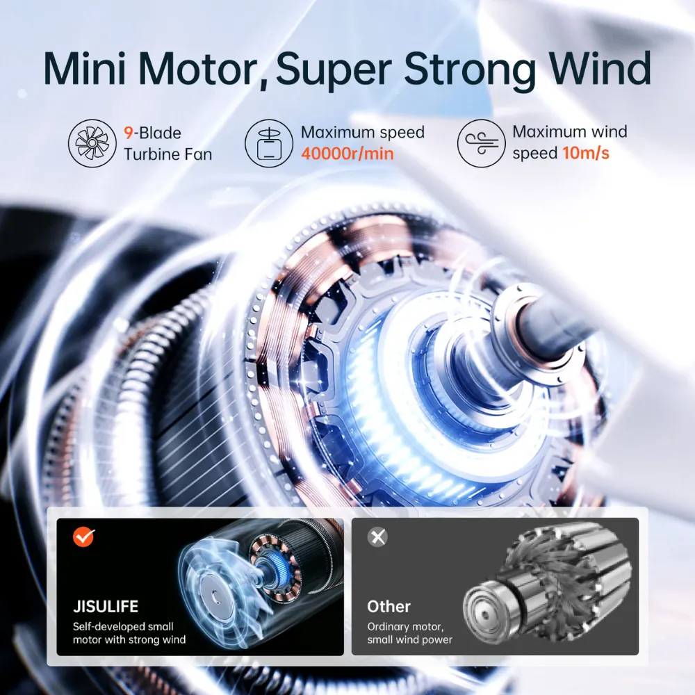 JisuLife - Handheld Fan Life 9 ( 5000mAh ) - Light Grey